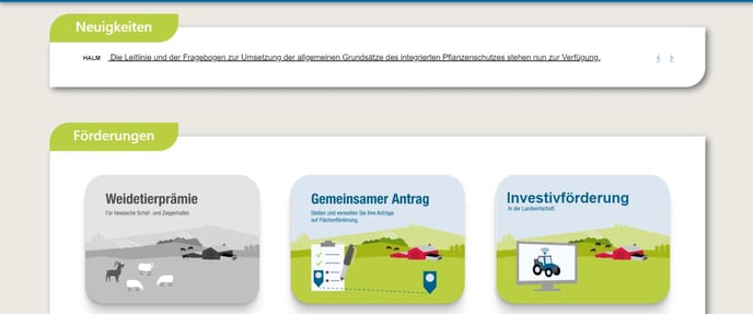 Agrarportal Hessen Übersicht
