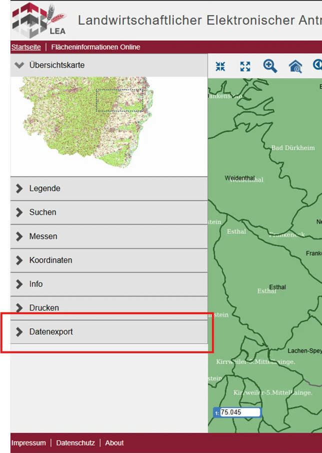 LEA RLP Datenexport Shape