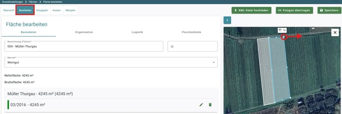 VYC - Area - verschieben