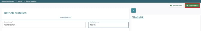VYC - Betriebe - erstellen