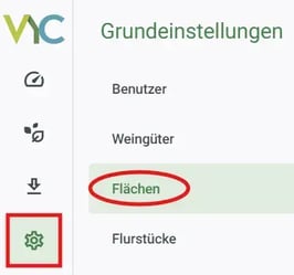 VYC - Grundeinstellung - Flächen