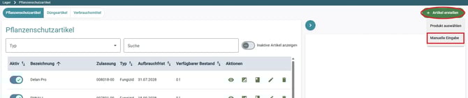 VYC - Lager - manuell