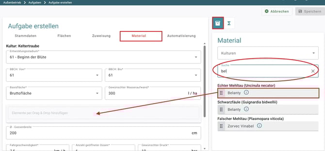 VYC - Order - Material