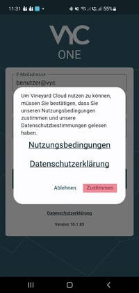 VYCOne - Datenschutz
