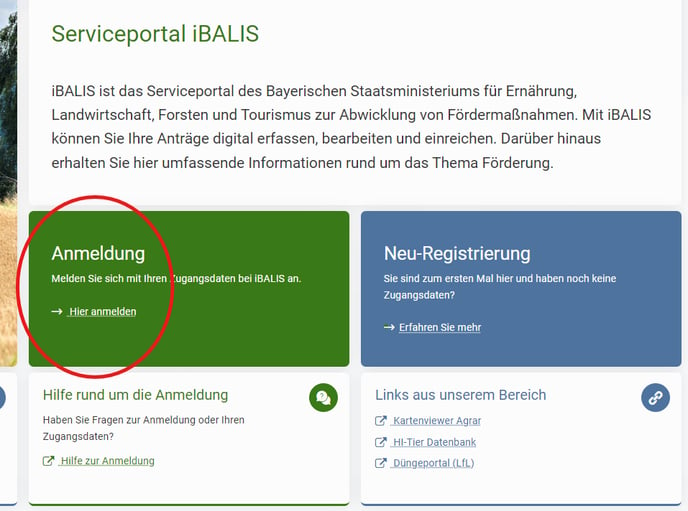 iBALIS Login 1