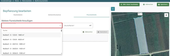 neu_VYC - Area - Flurstückteil bearbeiten