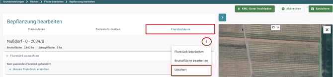 neu_VYC - Area - Flurstückteile - löschen